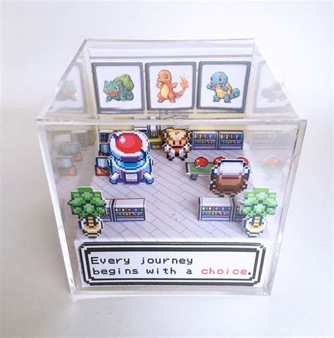 Pokemon Diorama Cube Template